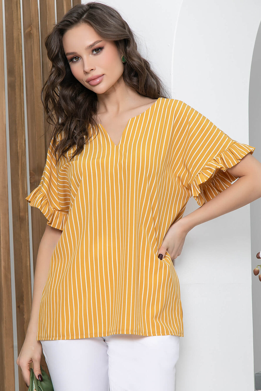 LT Collection Костюм 296622 К5747 горчица, белый