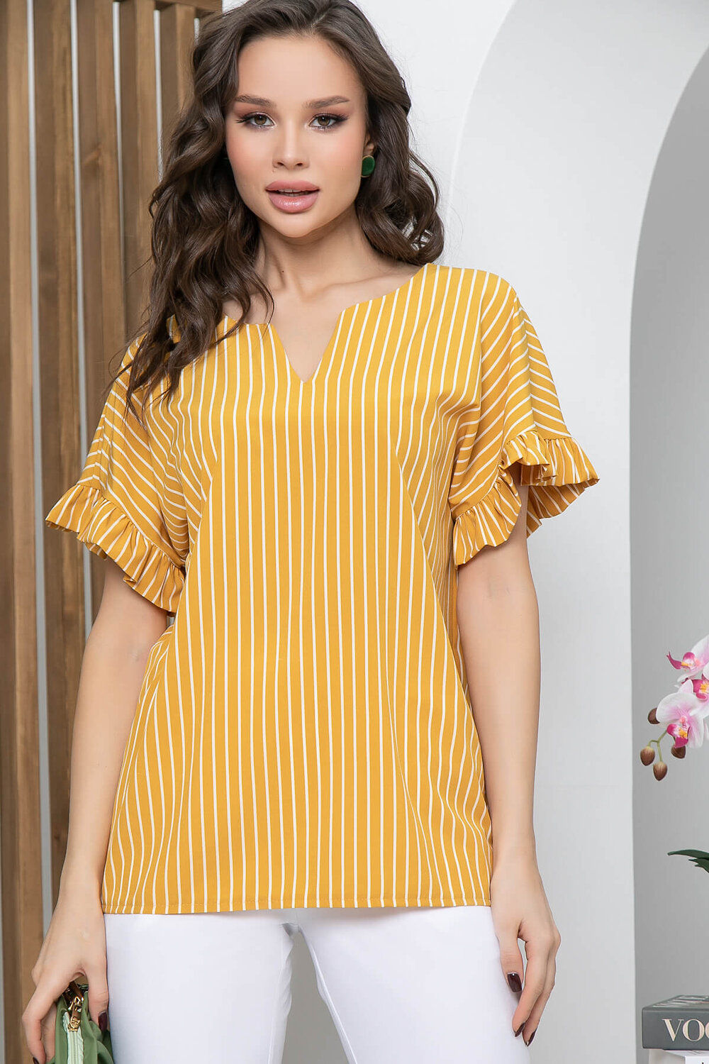 LT Collection Костюм 296622 К5747 горчица, белый