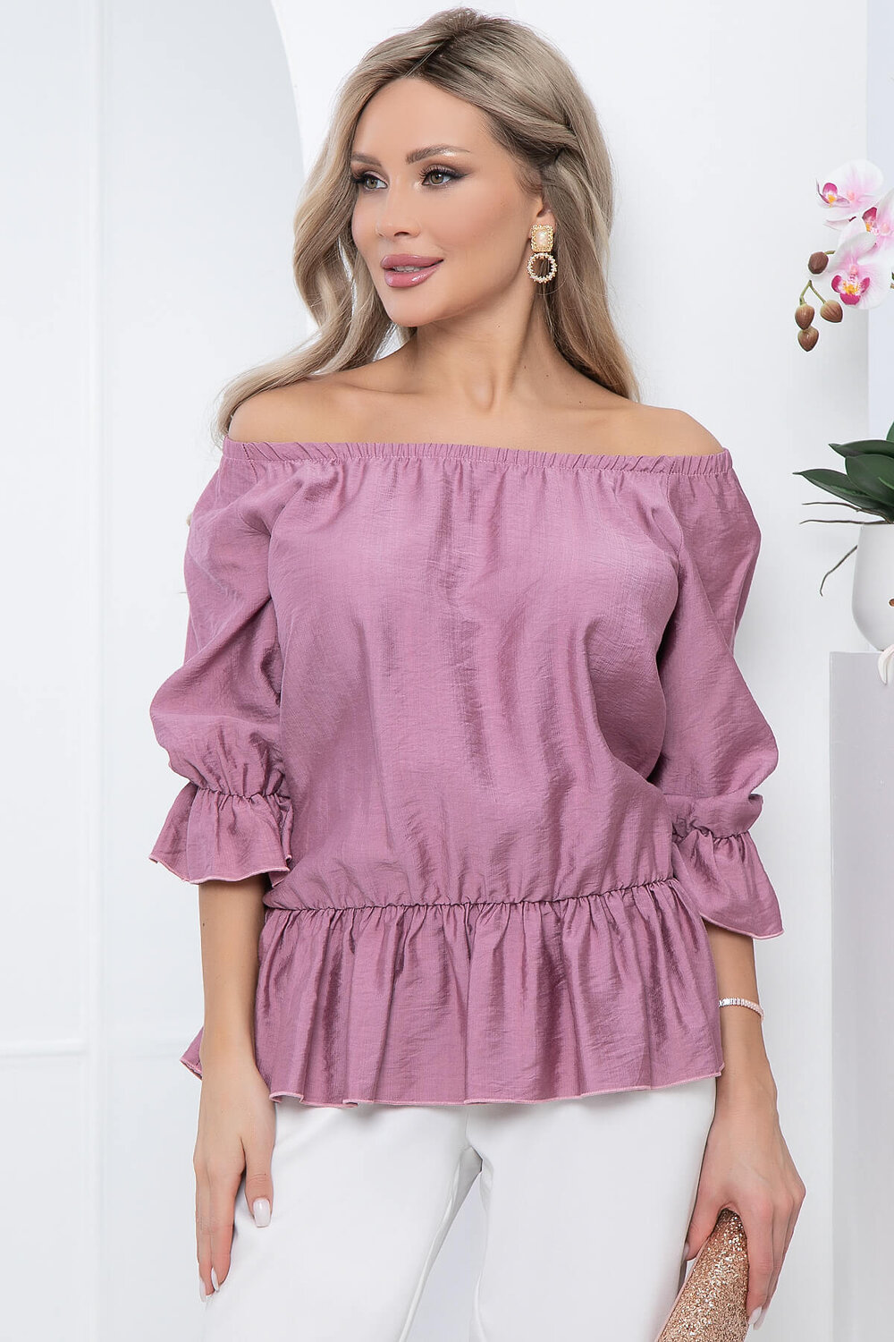LT Collection Блуза 296624 Б5751 пыльно-розовый