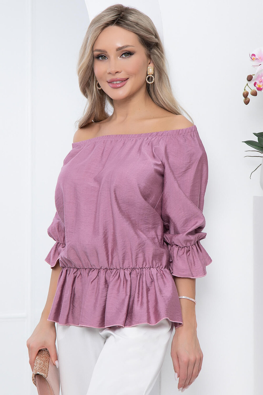 LT Collection Блуза 296624 Б5751 пыльно-розовый