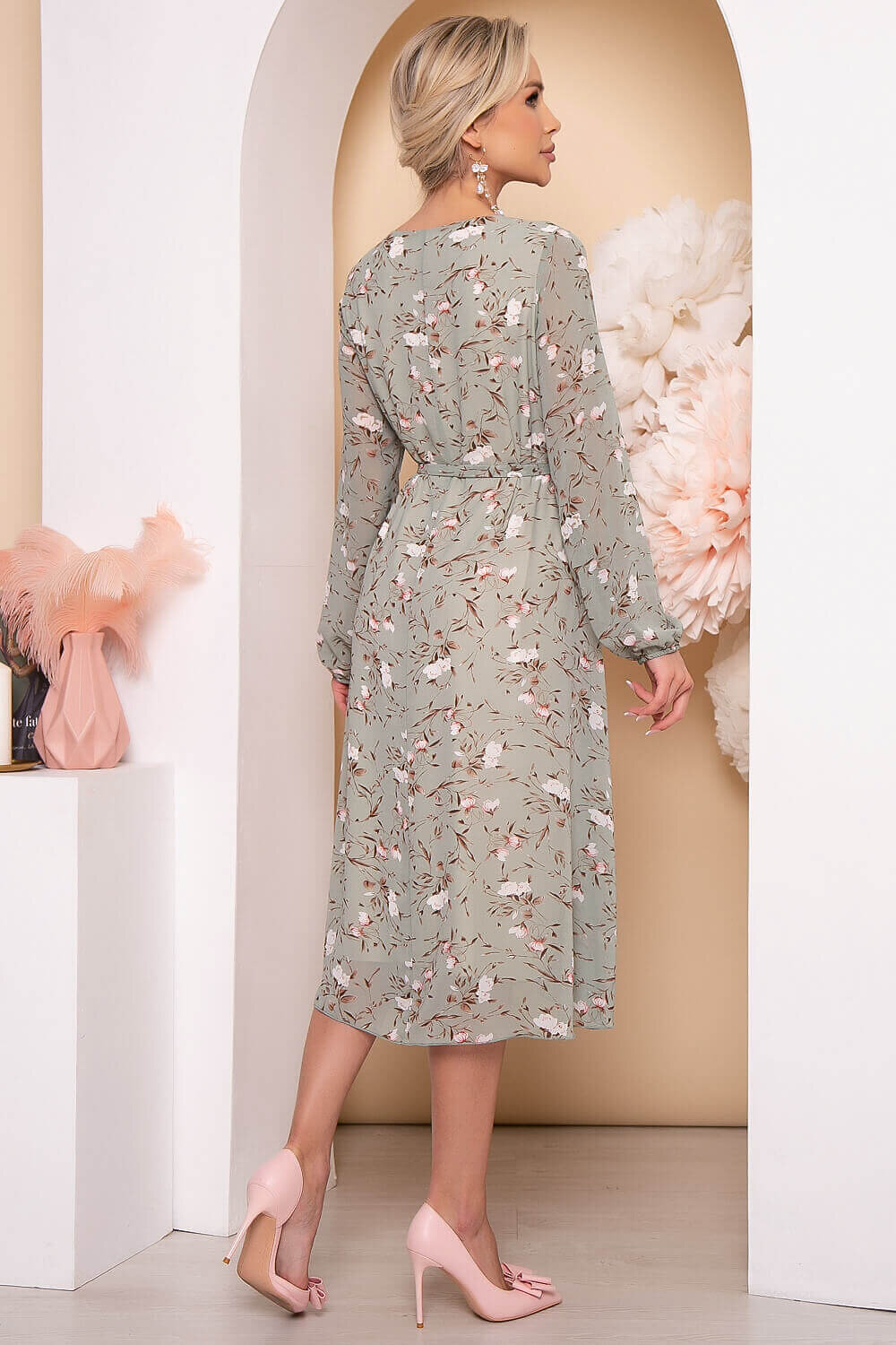LT Collection Платье 297276 П5778 оливковый