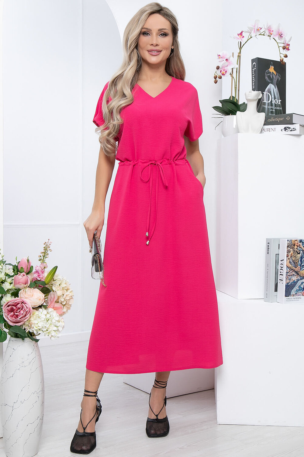 LT Collection Платье 297885 П5824 фуксия