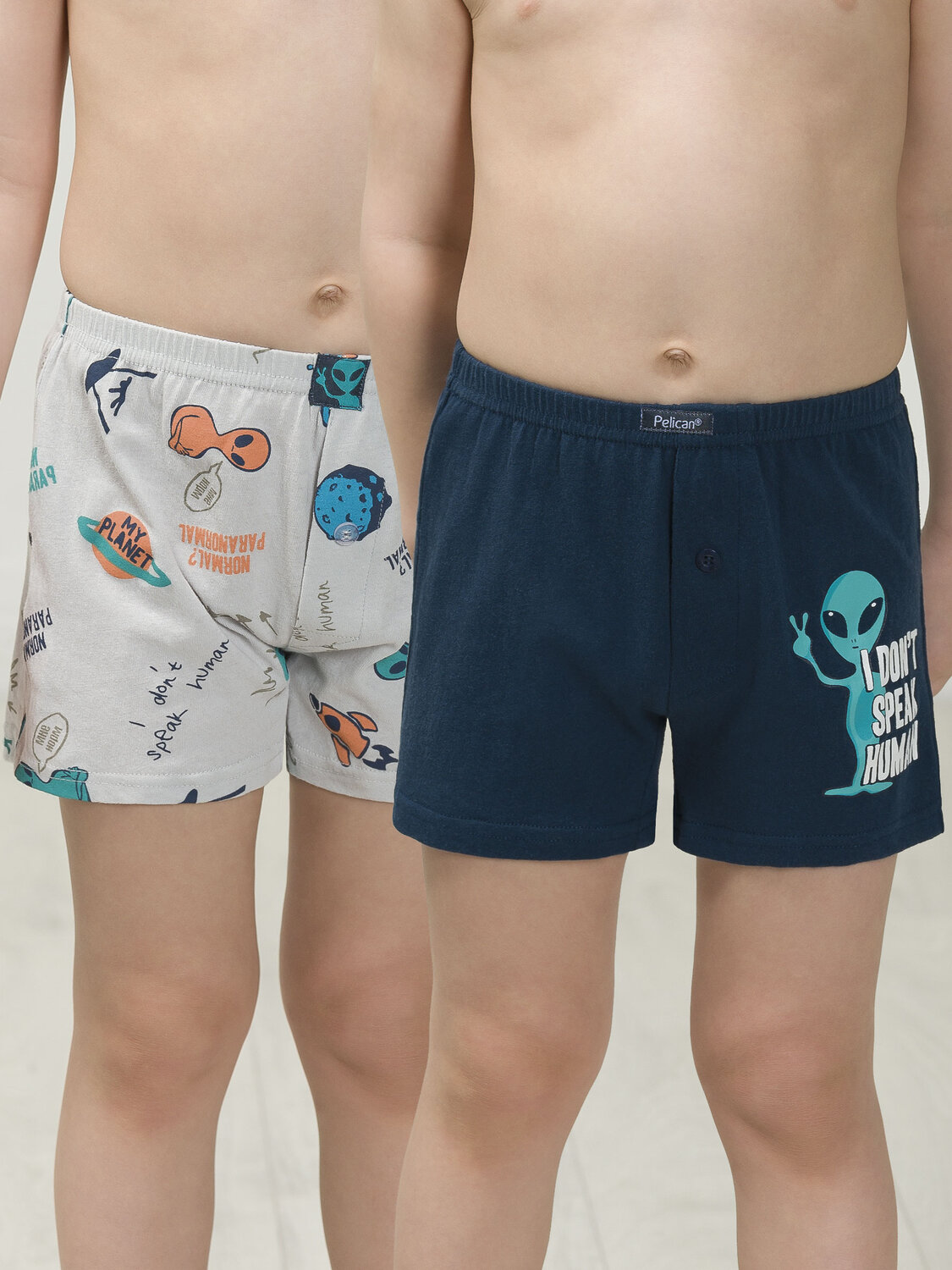 PELICAN Трусы 298179 BUB3297(2) Темно-синий/светло-серый