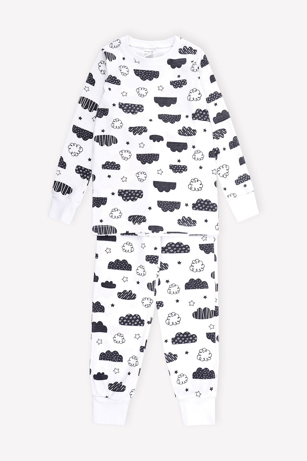 CROCKID Пижама 298513 К 1550 тучки на белом