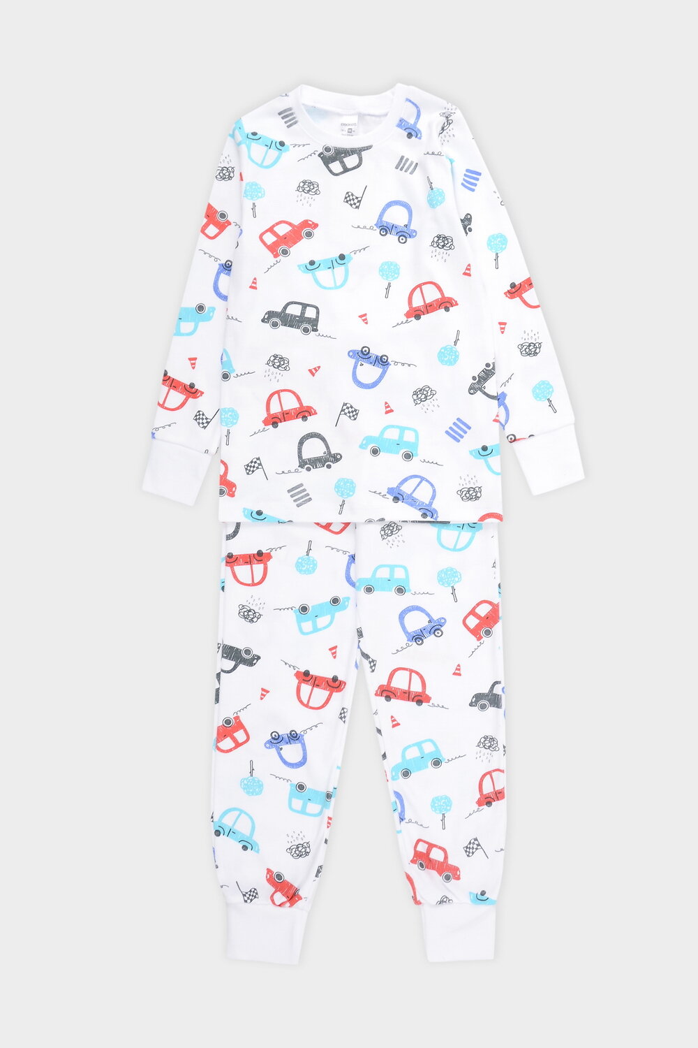 CROCKID Пижама 298524 К 1550 машинки на белом