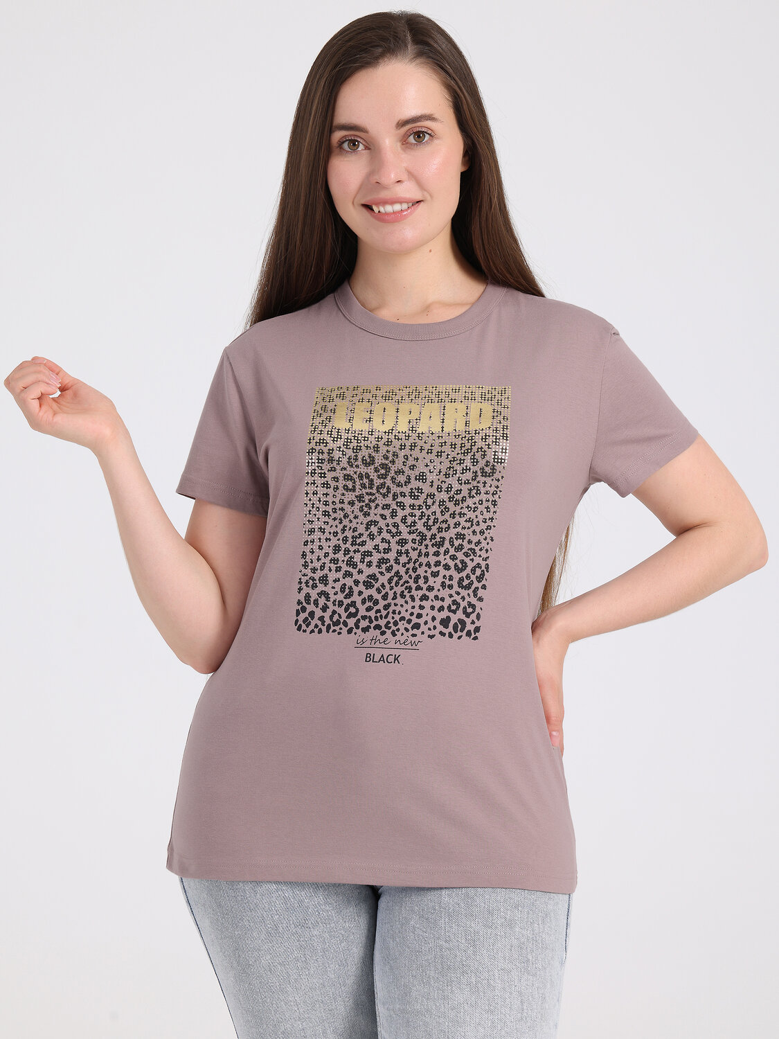 Апрель Футболка 299386 1ЖДФК4259001 светло-коричневый
