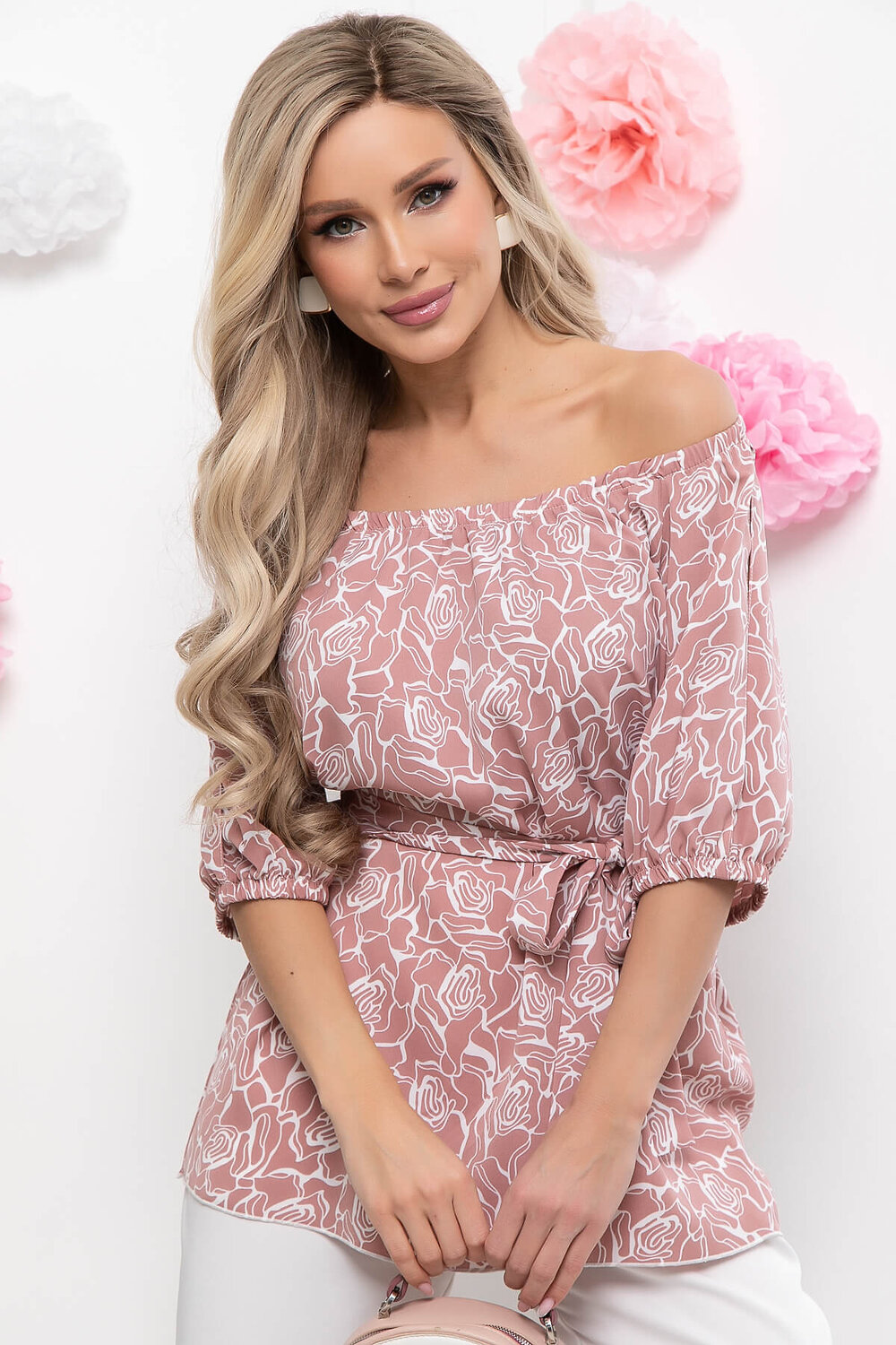 LT Collection Блуза 299505 Б5916 пыльно-розовый
