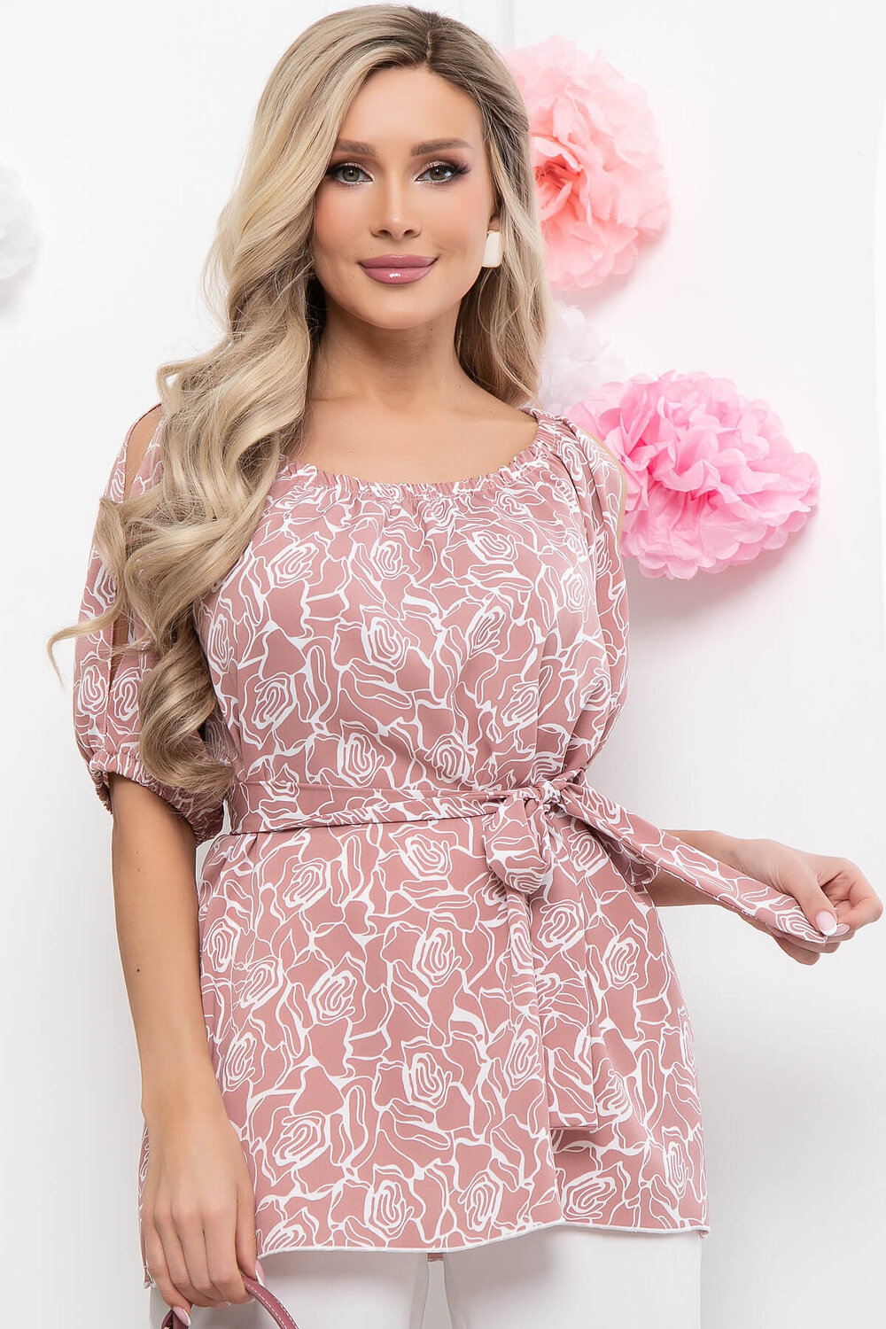 LT Collection Блуза 299505 Б5916 пыльно-розовый