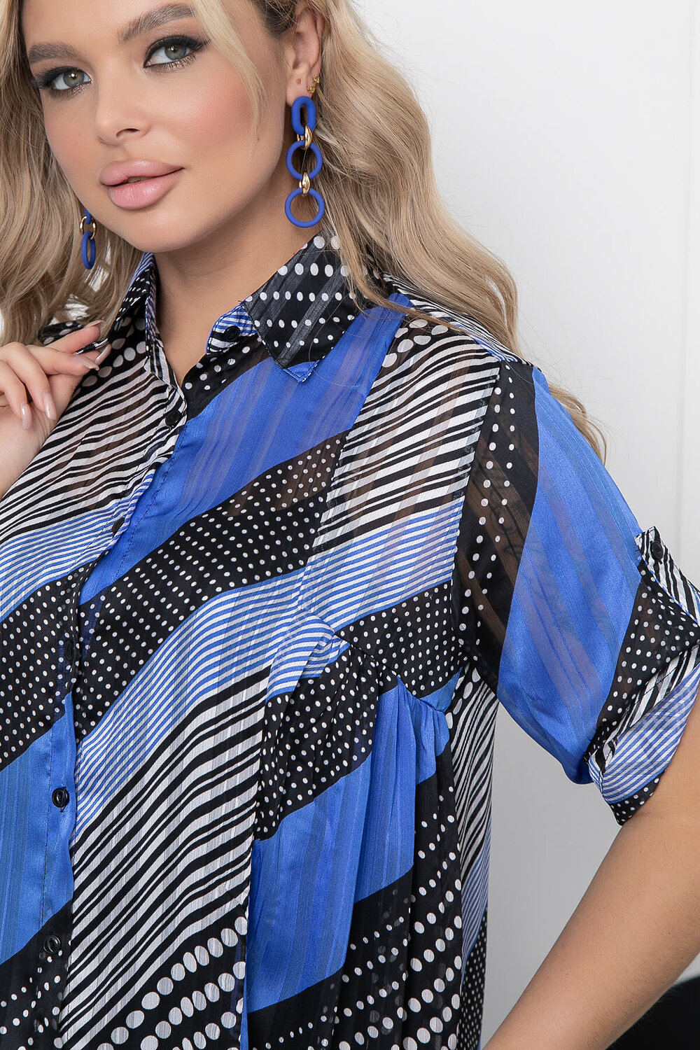 LT Collection Платье 300907 П5821 чёрный, синий