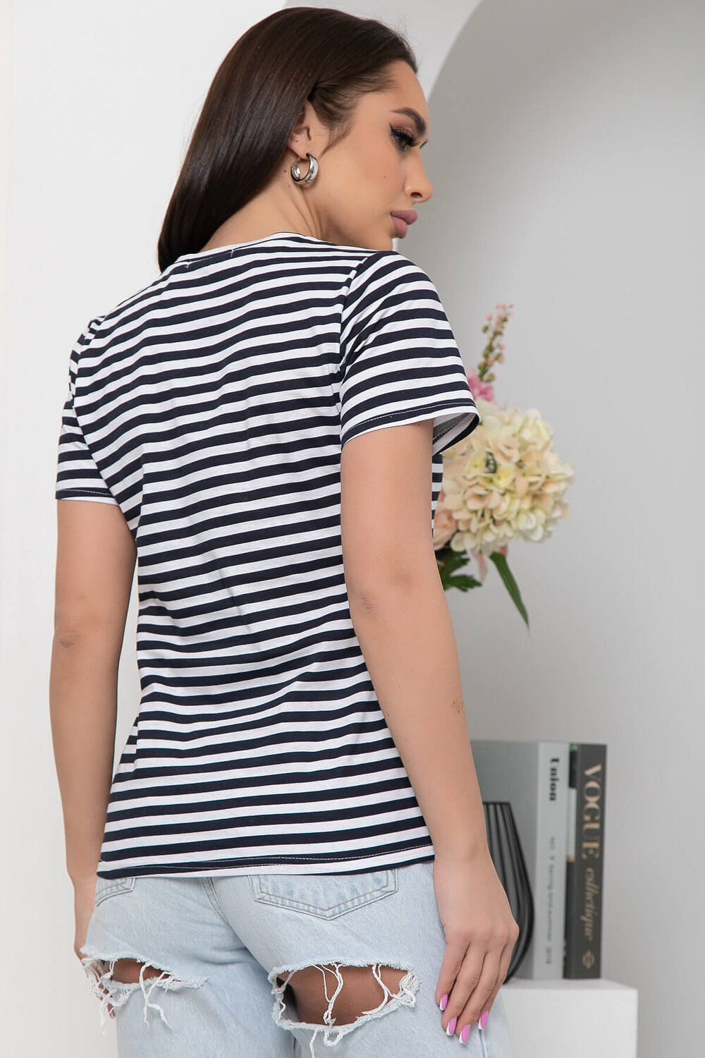 LT Collection Футболка 301135 Б5934 белый, чёрный