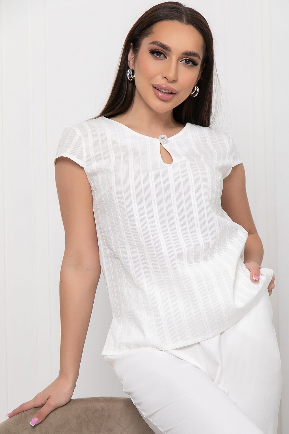 LT Collection Блуза 301511 Б5965 белый