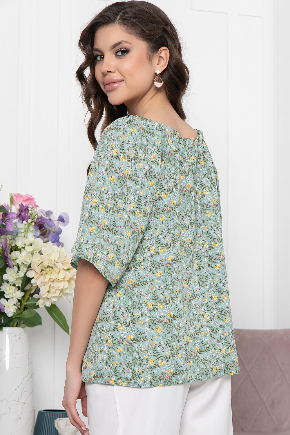 LT Collection Блуза 301517 Б5947 холодный зелёный