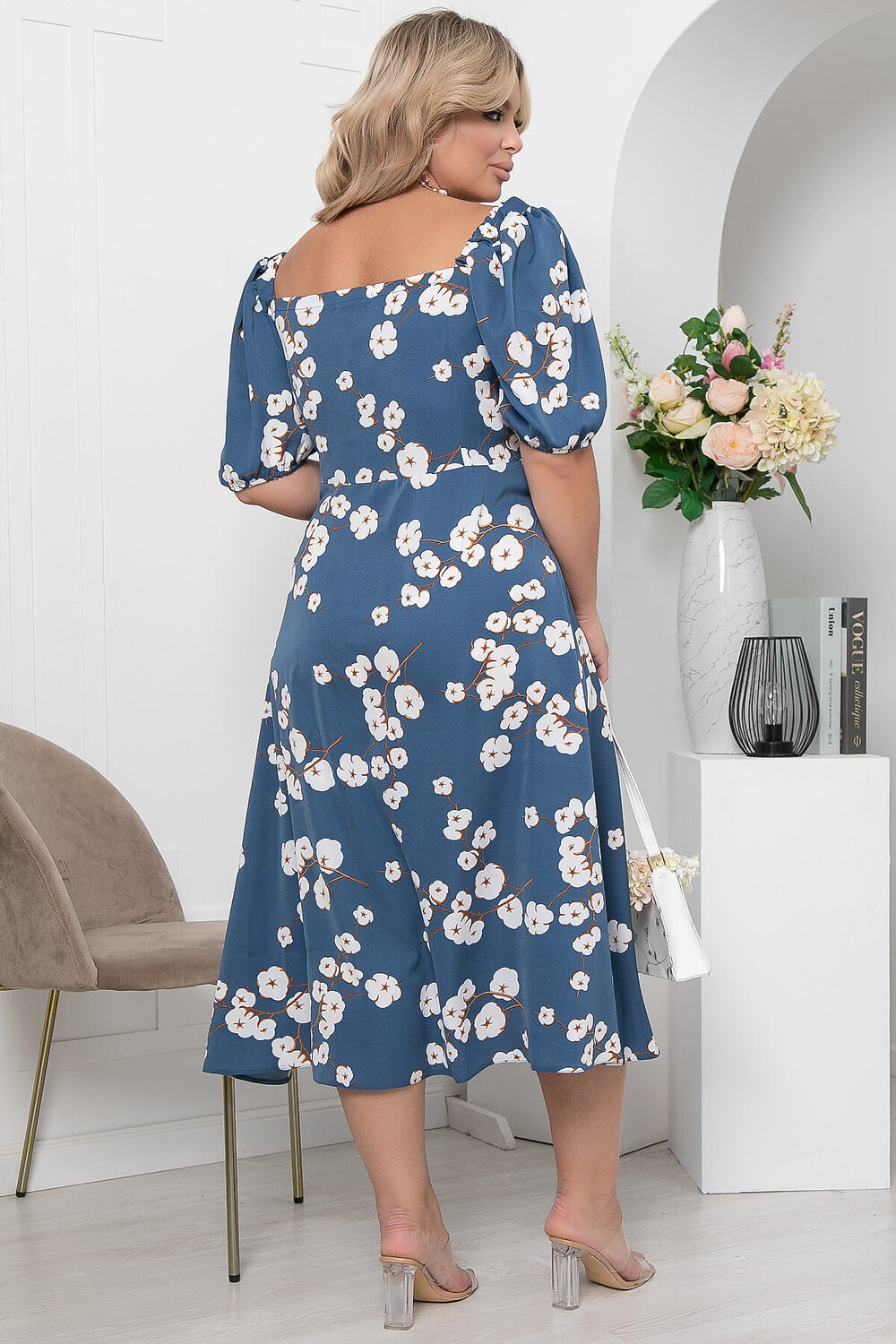 LT Collection Платье 301704 П5892 джинсовый