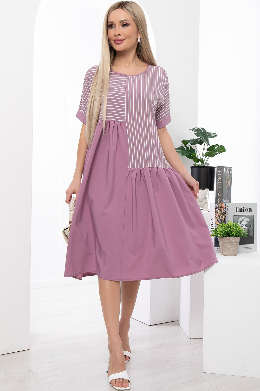 LT Collection Платье 302233 П5970 пыльно-розовый