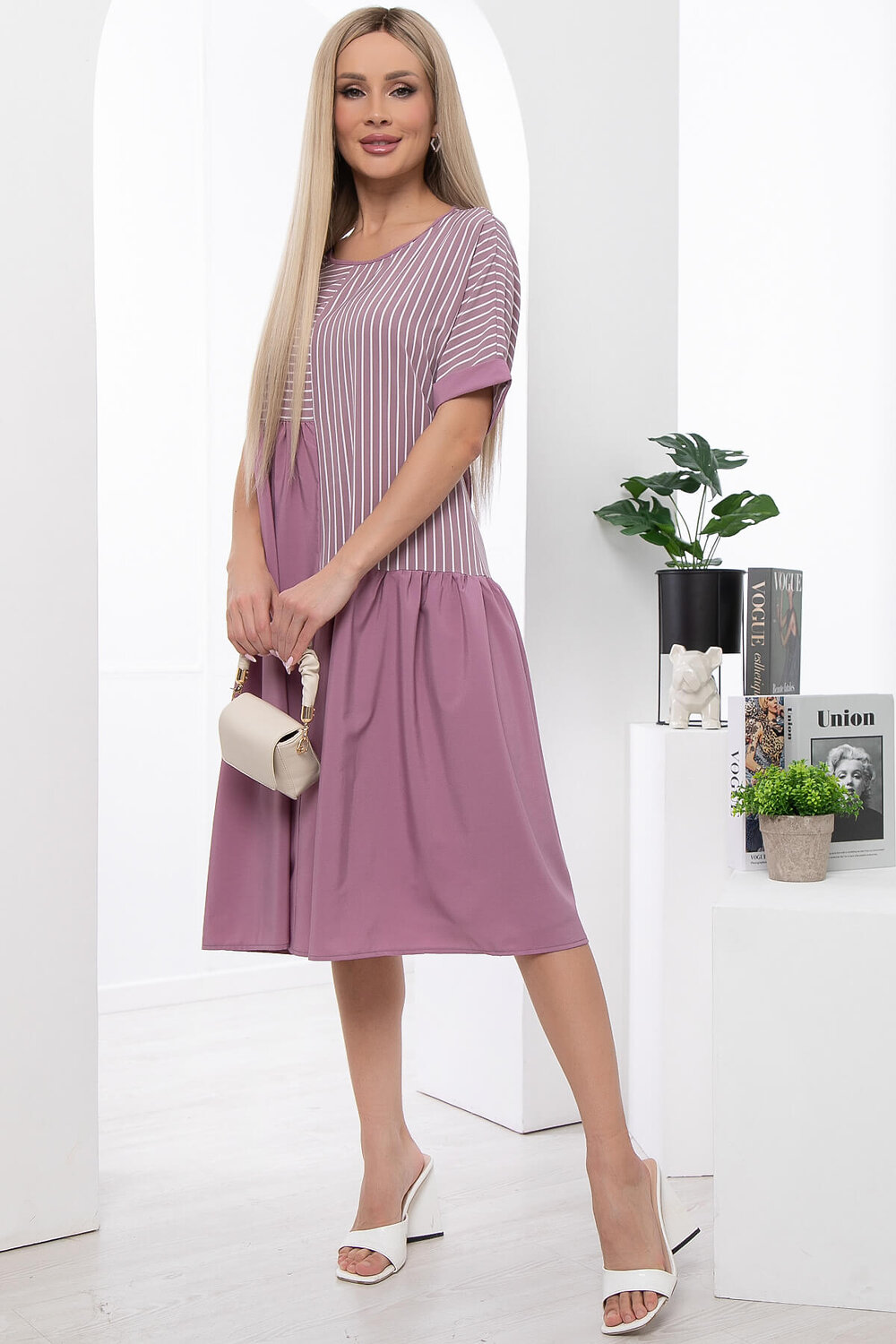 LT Collection Платье 302233 П5970 пыльно-розовый