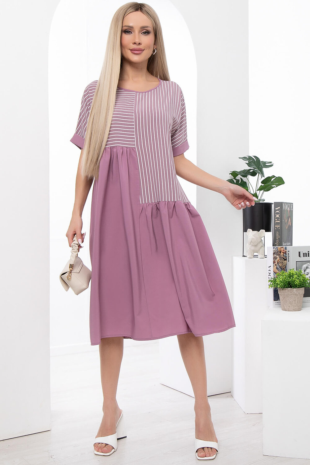 LT Collection Платье 302233 П5970 пыльно-розовый