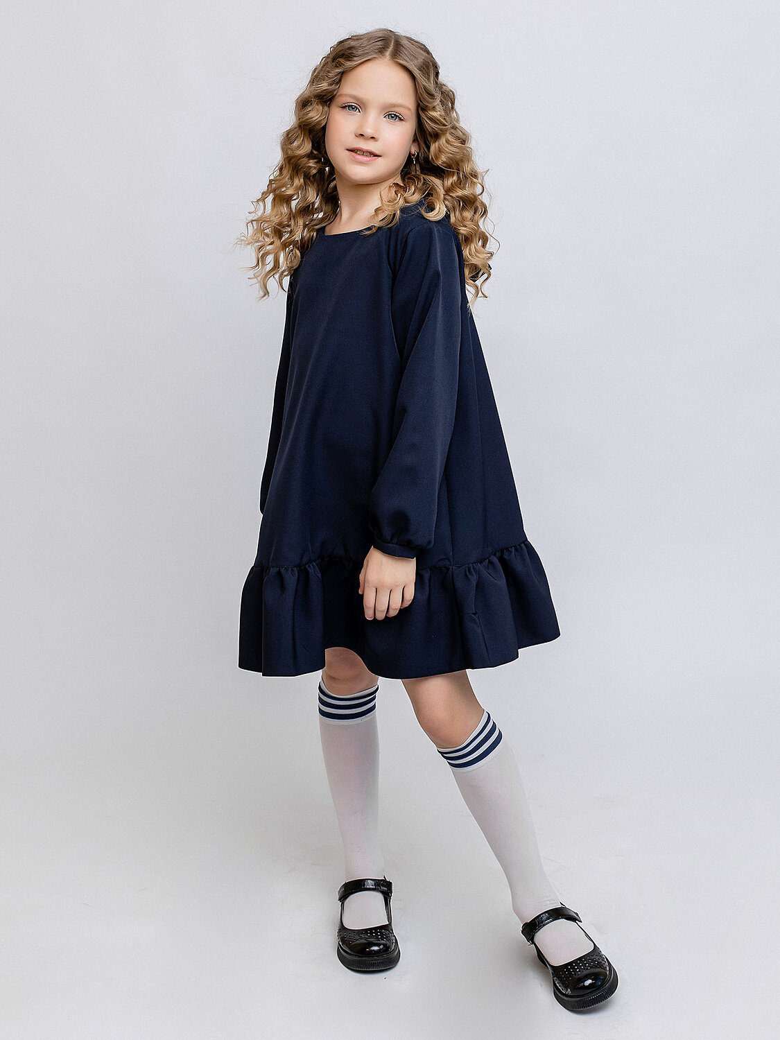 BATIK Платье 301364 018 ш23 темно-синий