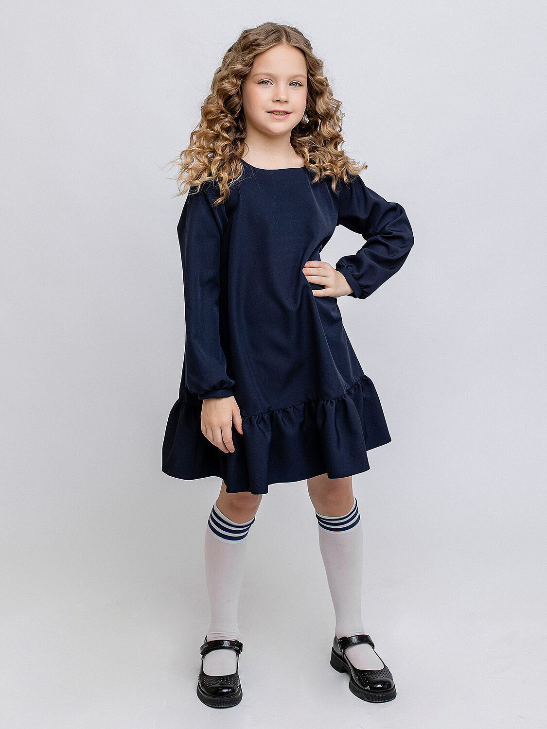 BATIK Платье 301364 018 ш23 темно-синий