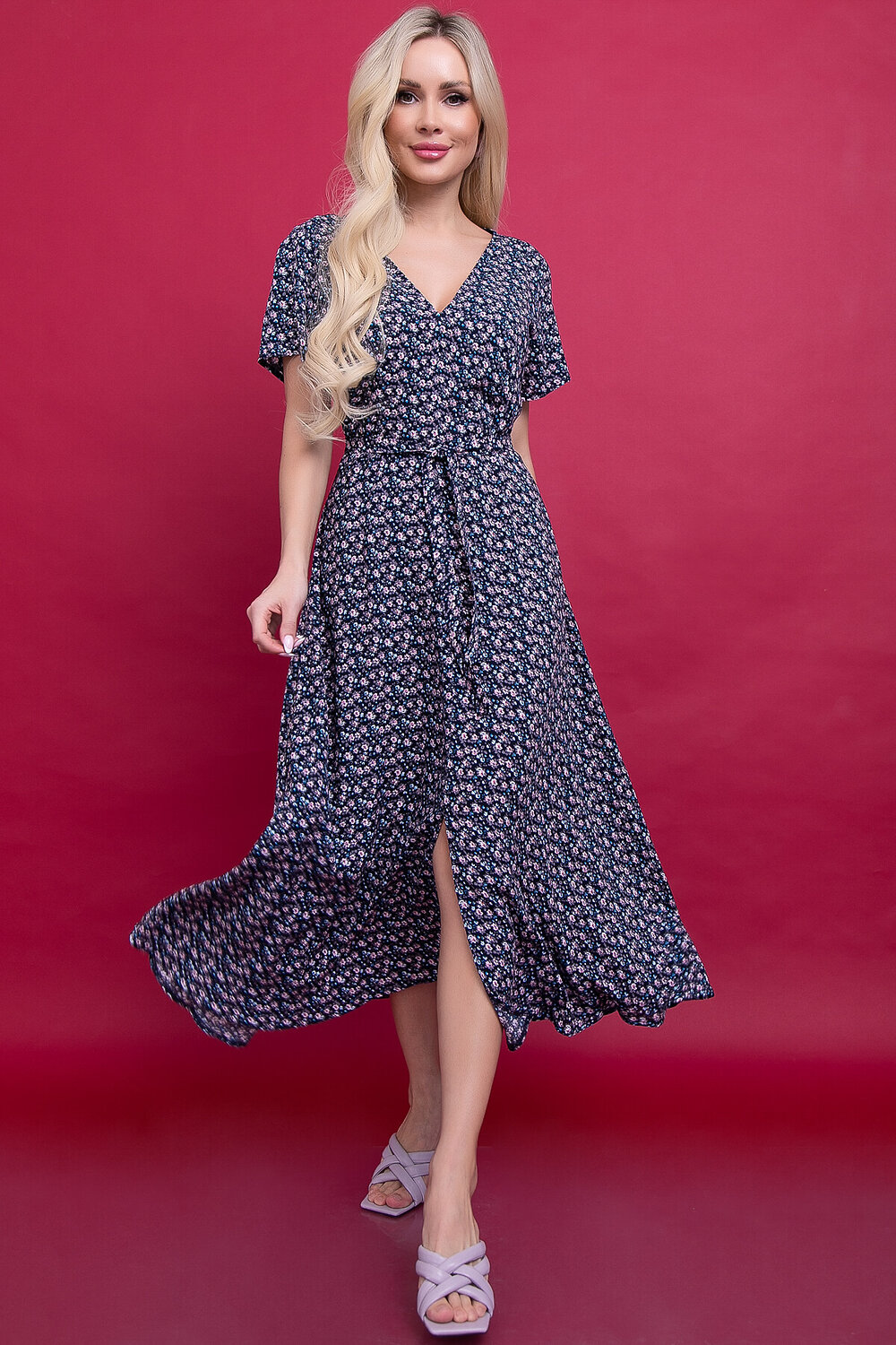 LT Collection Платье 302483 П5991 темно-синий