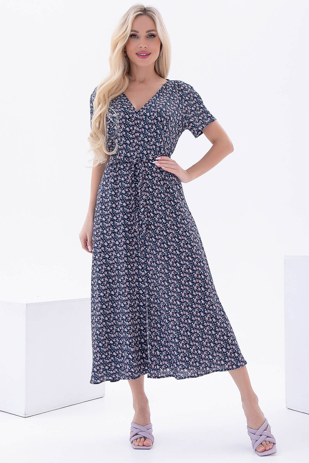 LT Collection Платье 302483 П5991 темно-синий