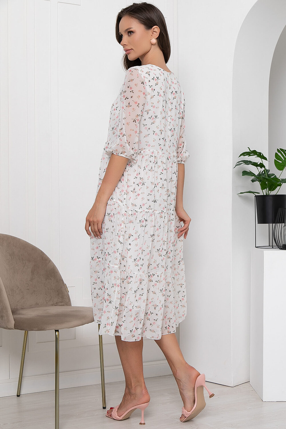 LT Collection Платье 302943 П6097 белый