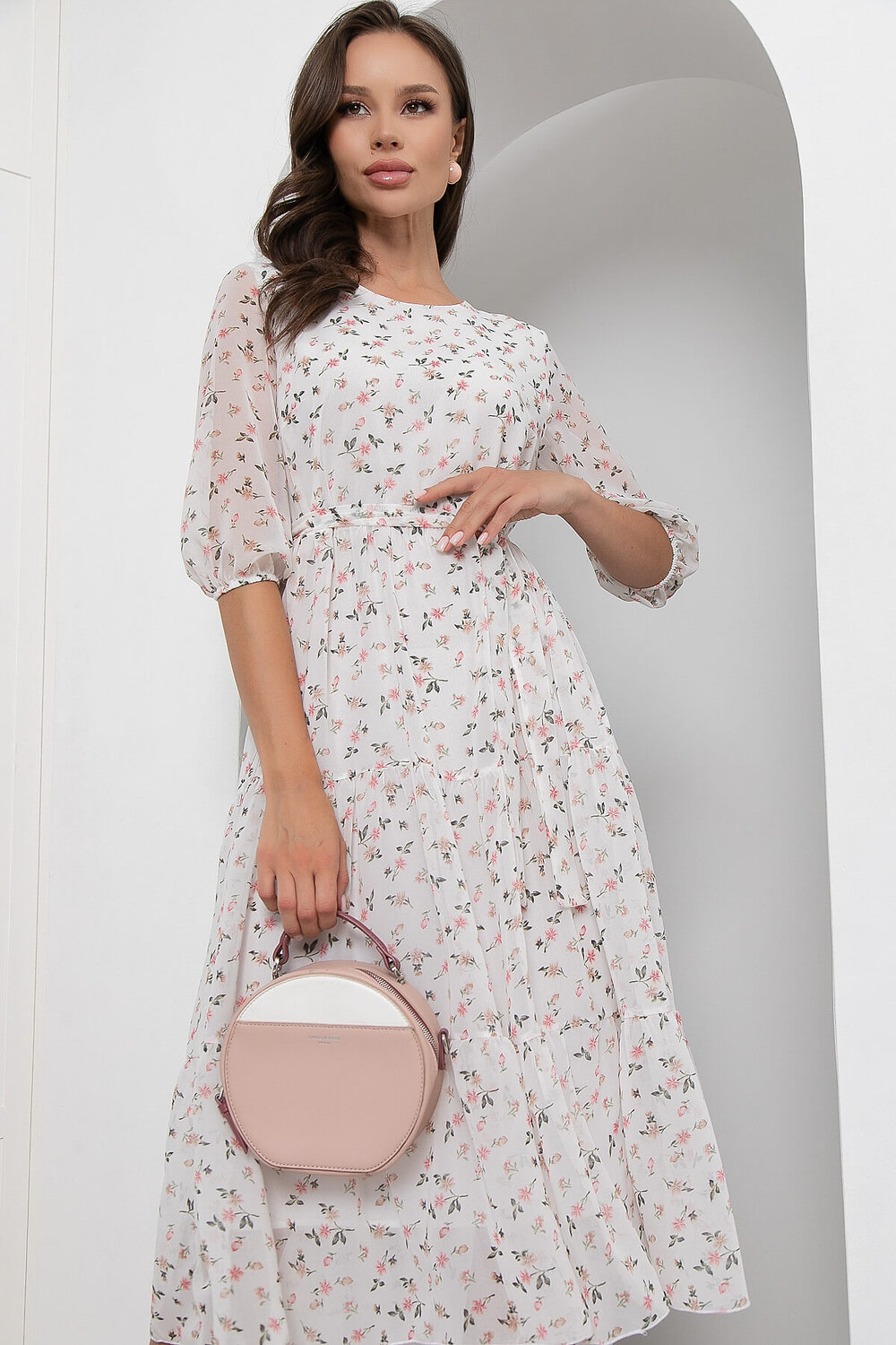 LT Collection Платье 302943 П6097 белый