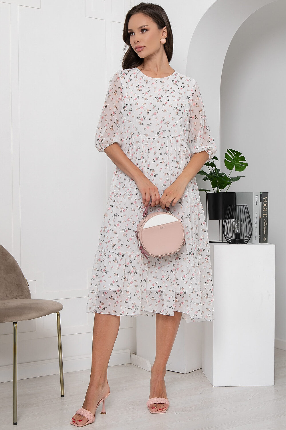 LT Collection Платье 302943 П6097 белый