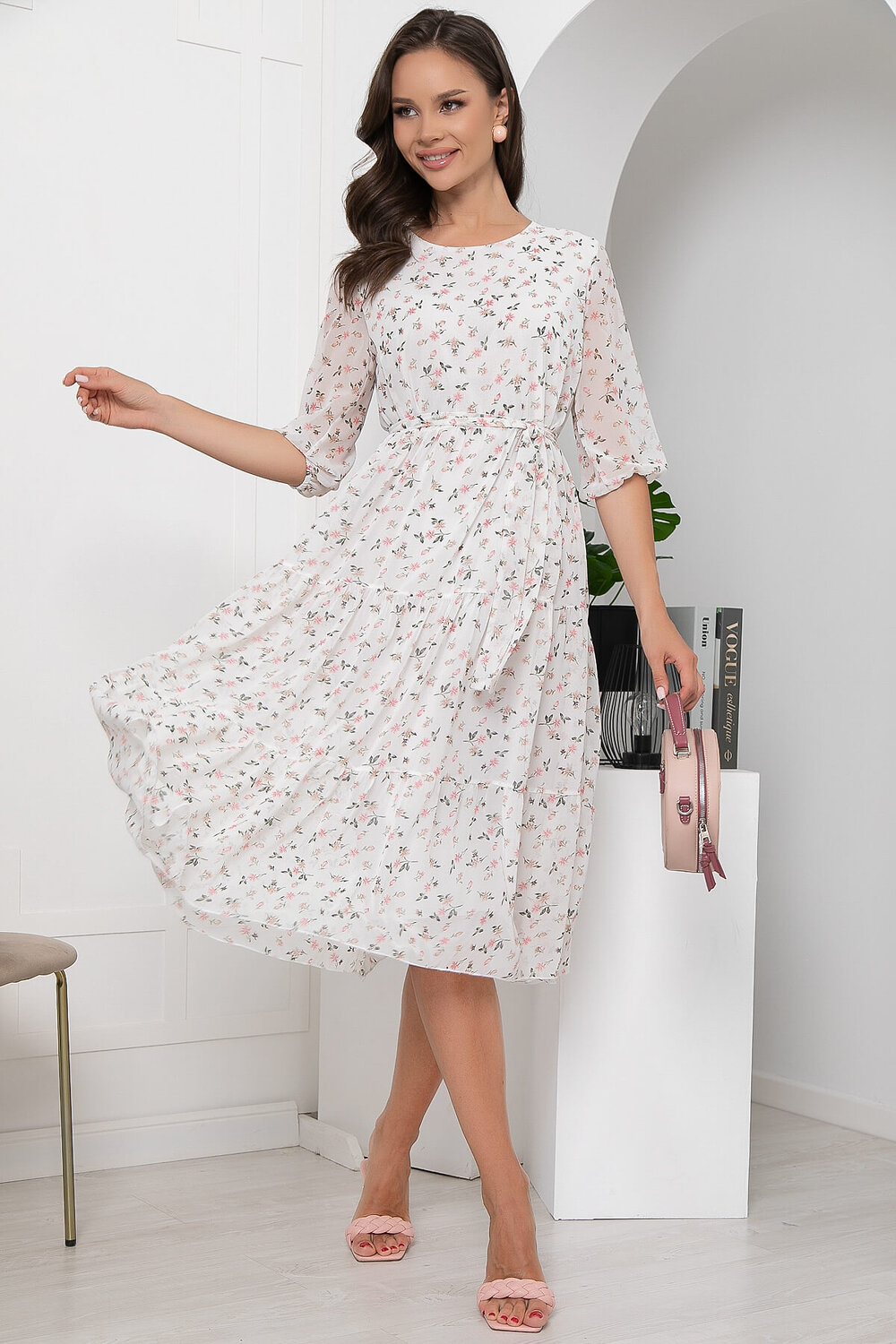LT Collection Платье 302943 П6097 белый