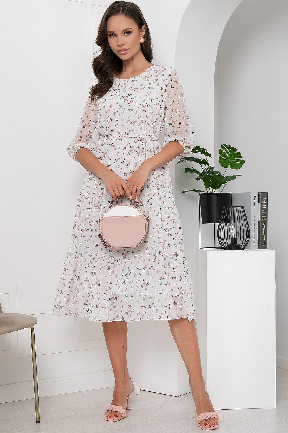 LT Collection Платье 302943 П6097 белый