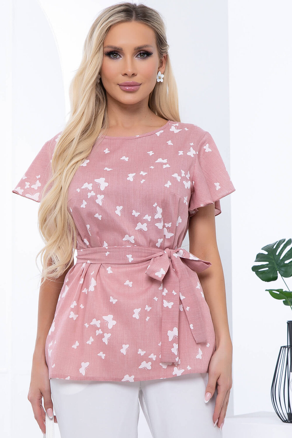 LT Collection Блуза 304908 Б6777 пыльно-розовый