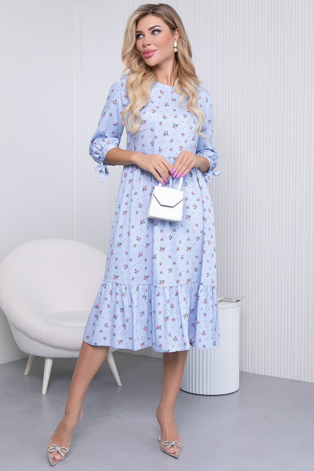 LT Collection Платье 306922 П7068 голубой