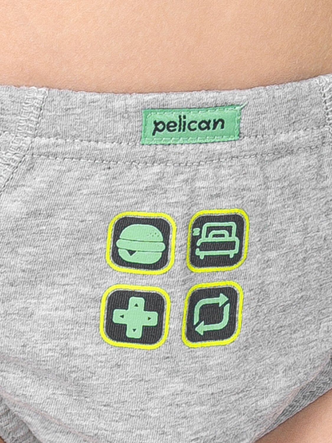 PELICAN Трусы 310675 BULB3338(3) Серый/черный/серый