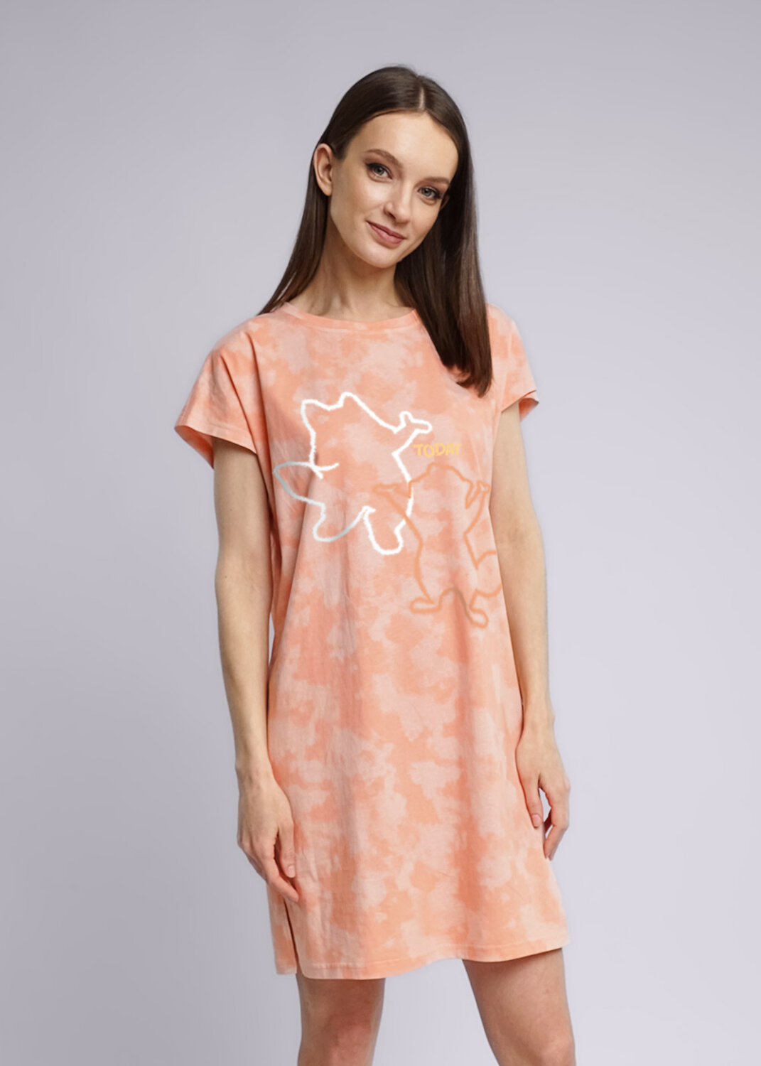 CLEVER Платье 313214 LDR23-1037 св.розовый/персиковый