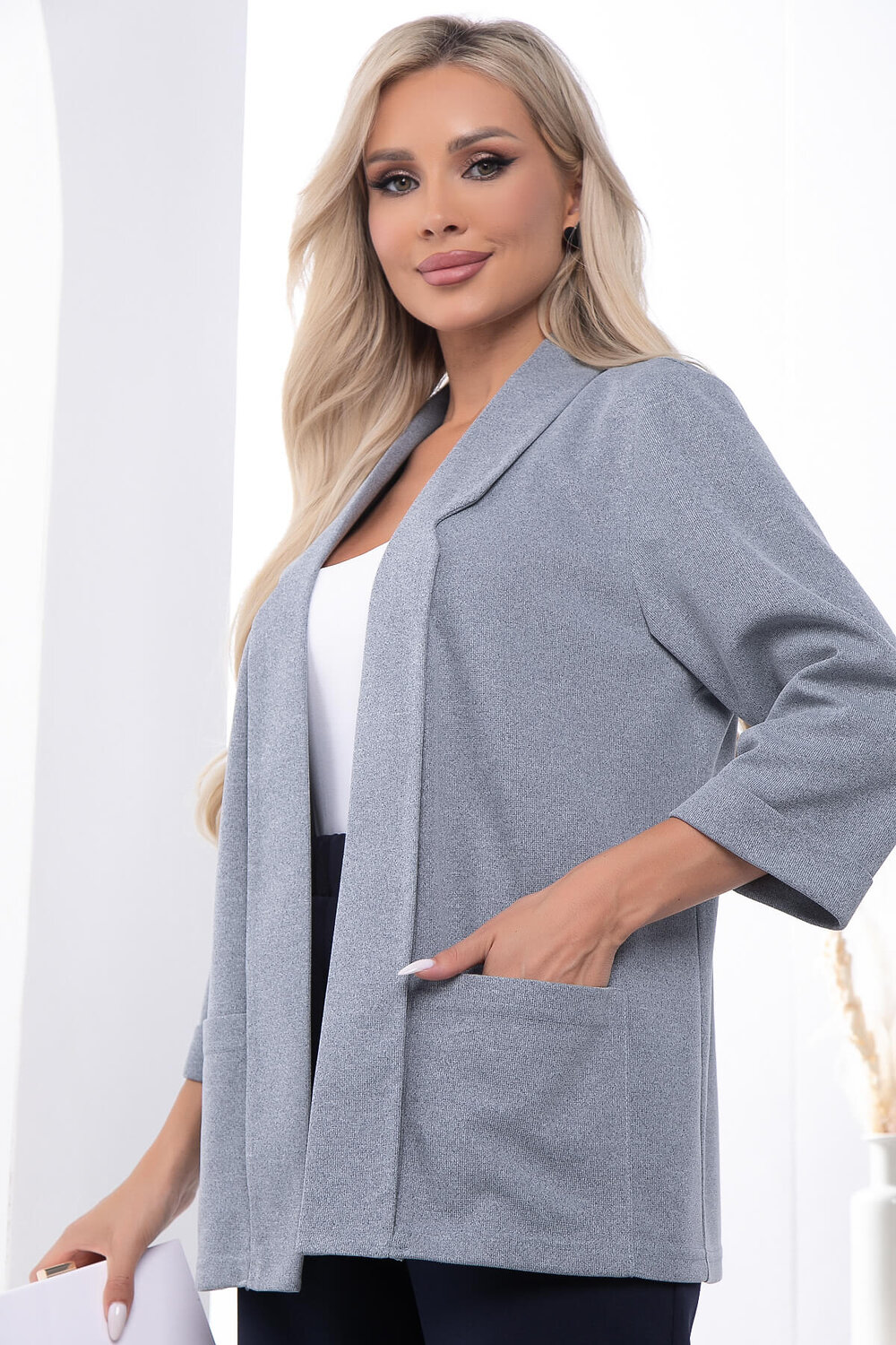 LT Collection Жакет 313463 Б7229 серо-голубой