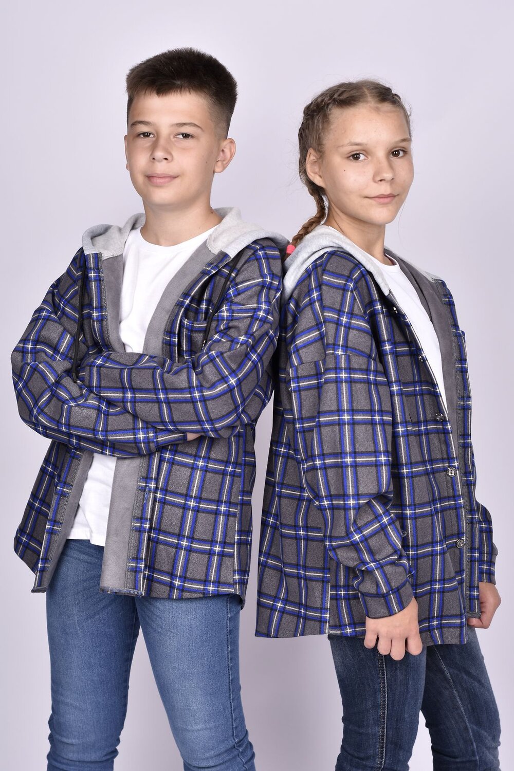 Be Friends Рубашка 316249 61412 сине-серая клетка
