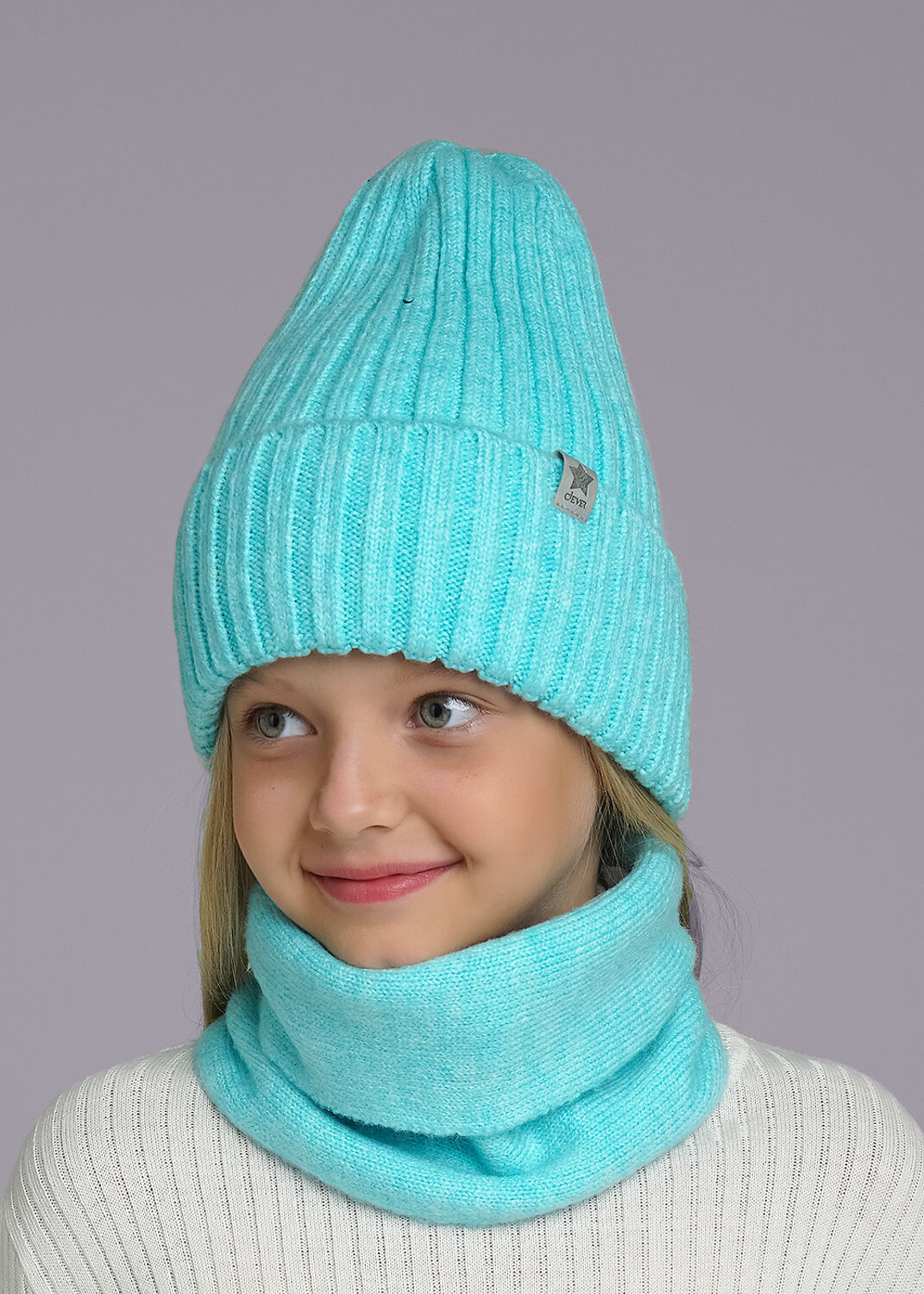 CLEVER Шапка 318351 423519ап флис ментоловый