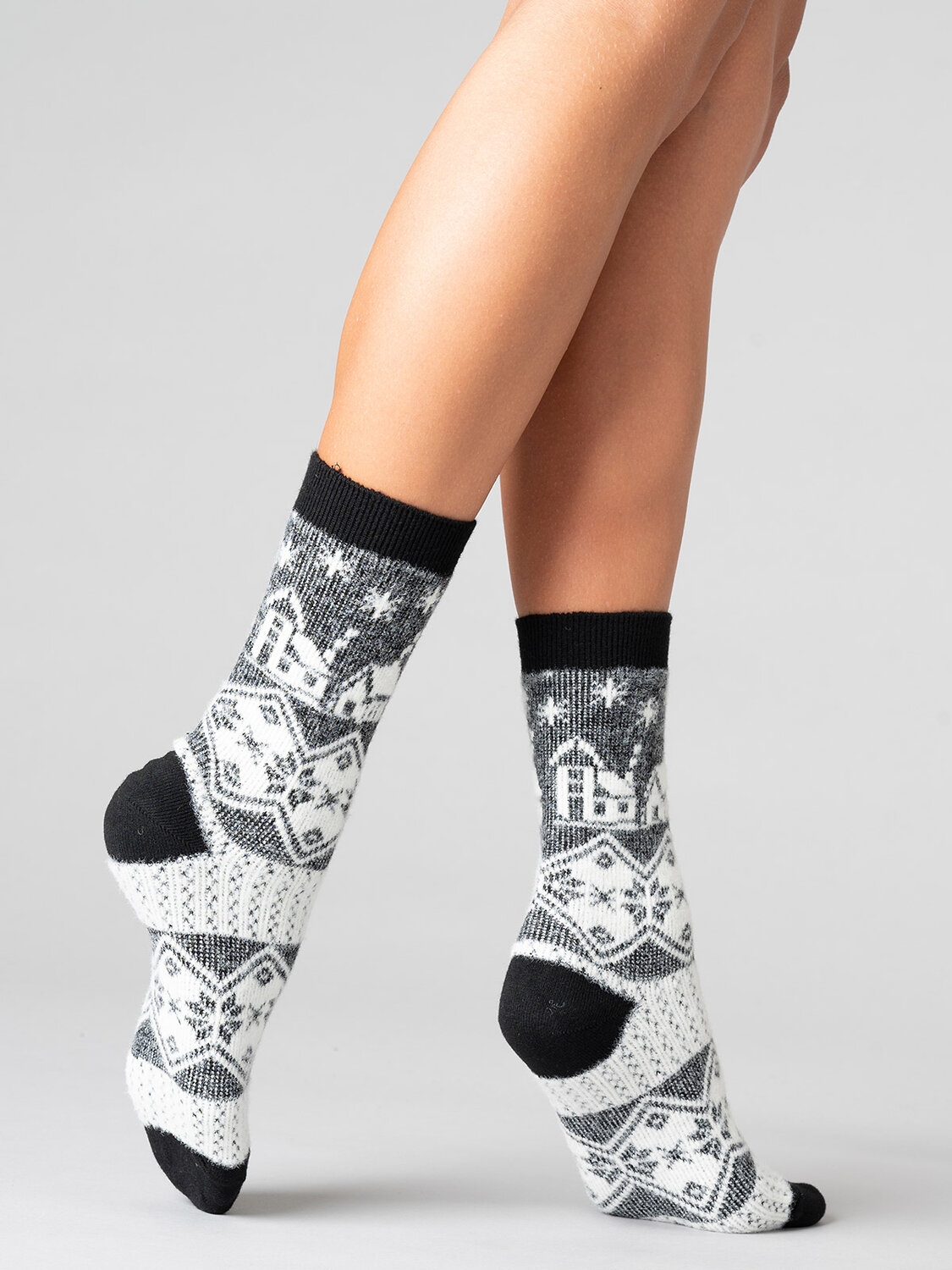 JS Giulia Носки 318481 WS3 WOOL 2303 nero