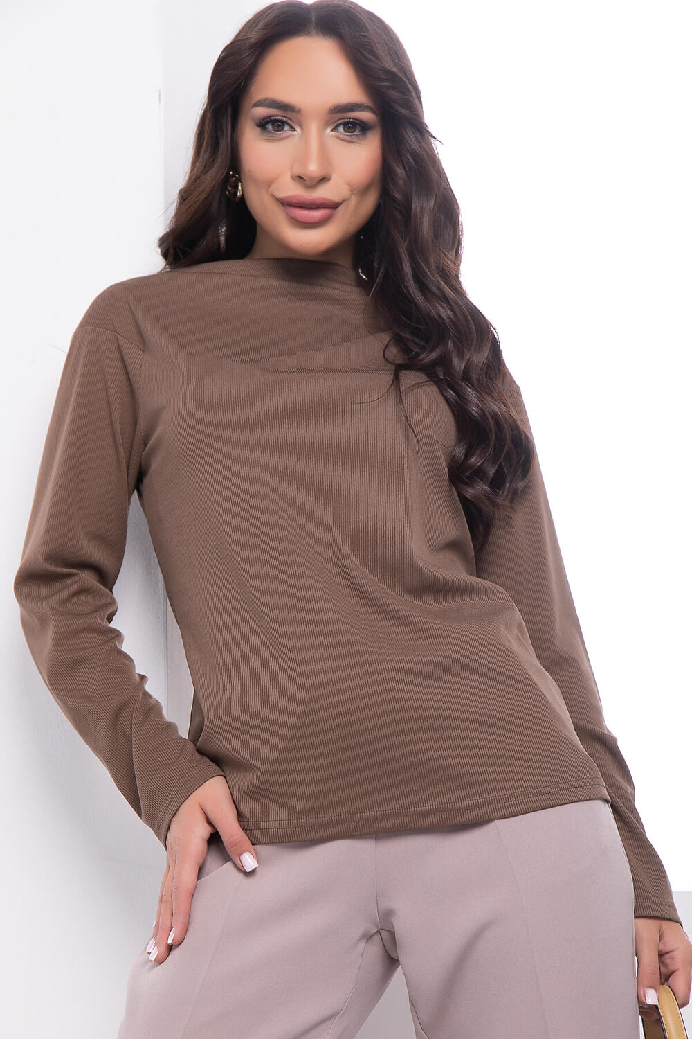 LT Collection Джемпер 318622 Б7554 кофейный