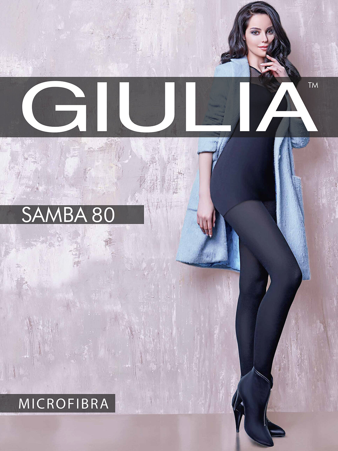 JS Giulia Колготки 319001 SAMBA 80 bordo