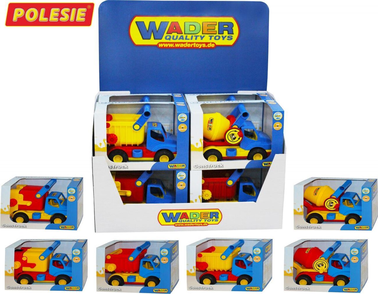 Wader "КонсТрак", автомобиль (в коробке) (дисплей №40) Wader 320044 50281