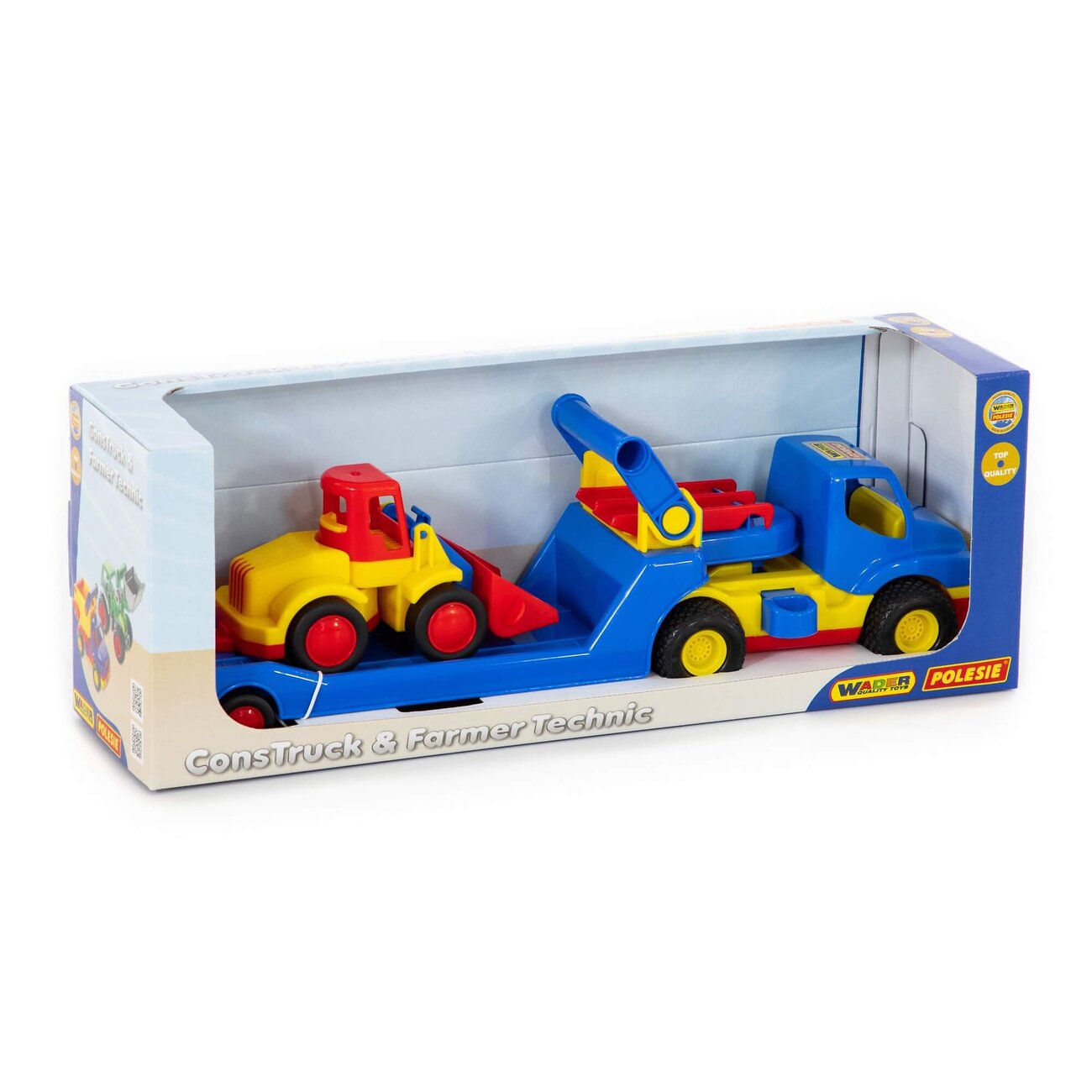 Wader "КонсТрак", автомобиль-трейлер + "Базик", погрузчик (в коробке) 320867 38807