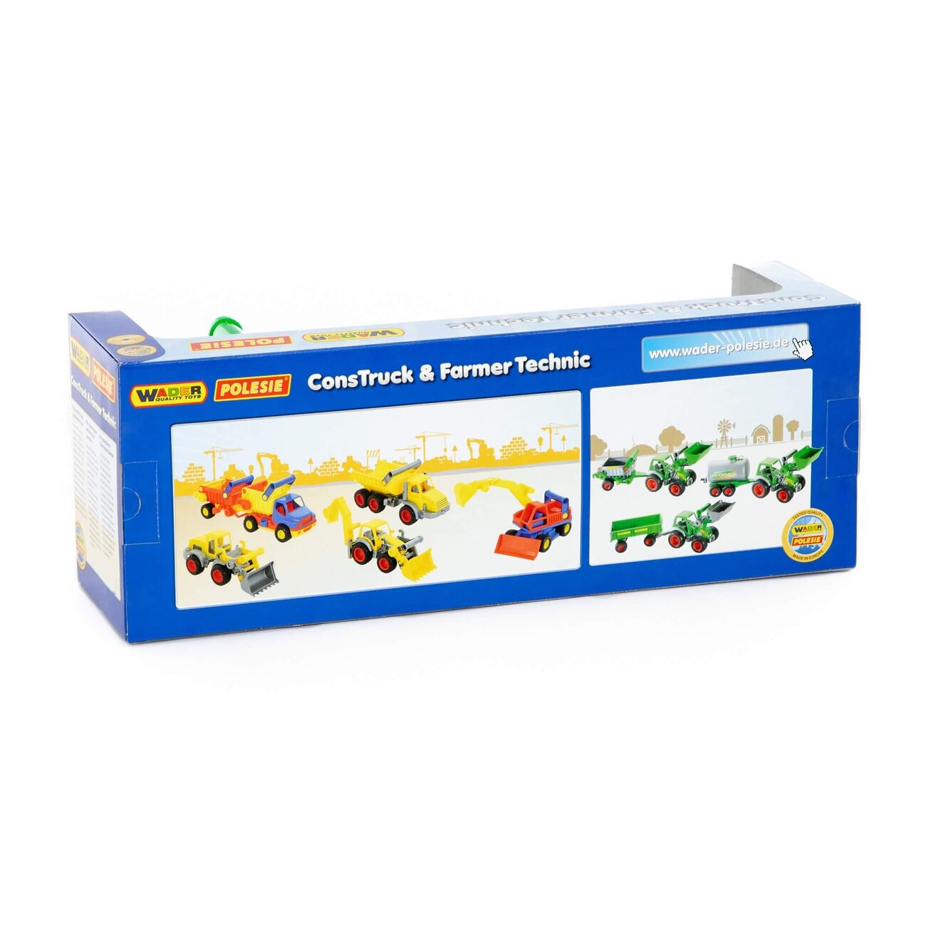 Wader "Фермер-техник", трактор-погрузчик с полуприцепом №2 (в коробке) 320884 46505