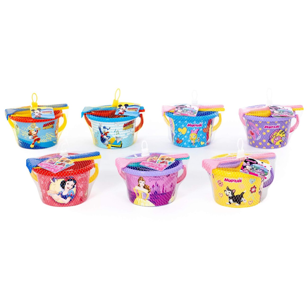 Полесье Песочный набор Disney с ведром средним с наклейкой (микс №15) 322059 70876