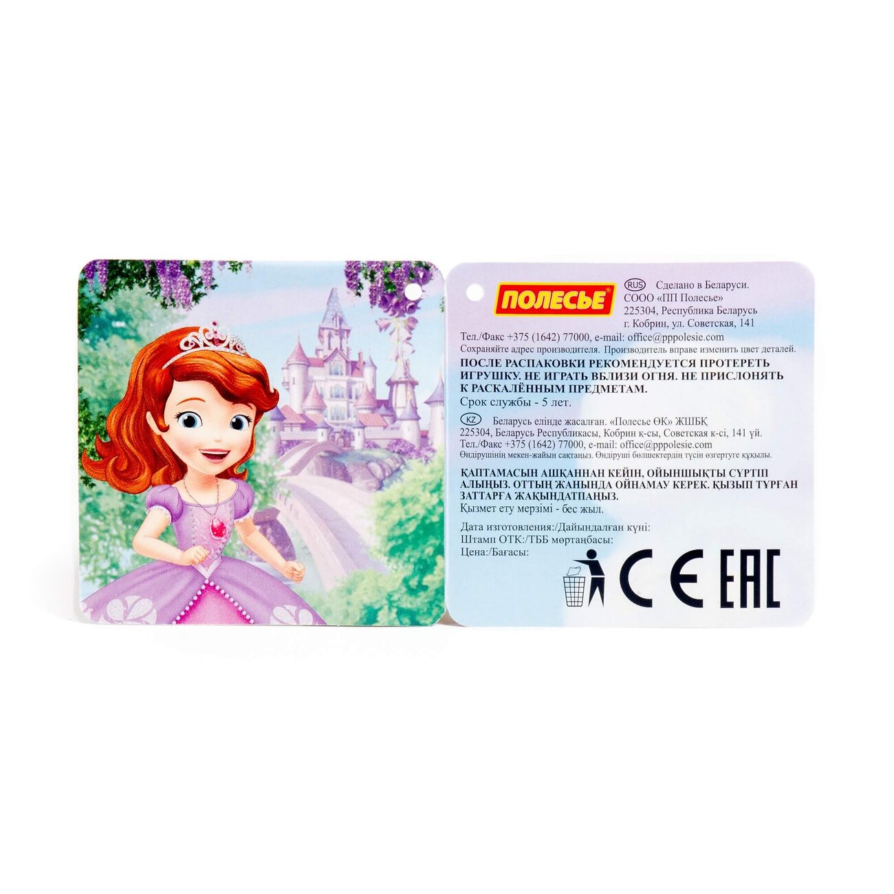 Полесье Песочный набор Disney с ведром большим с наклейкой (микс №8) 322114 70920
