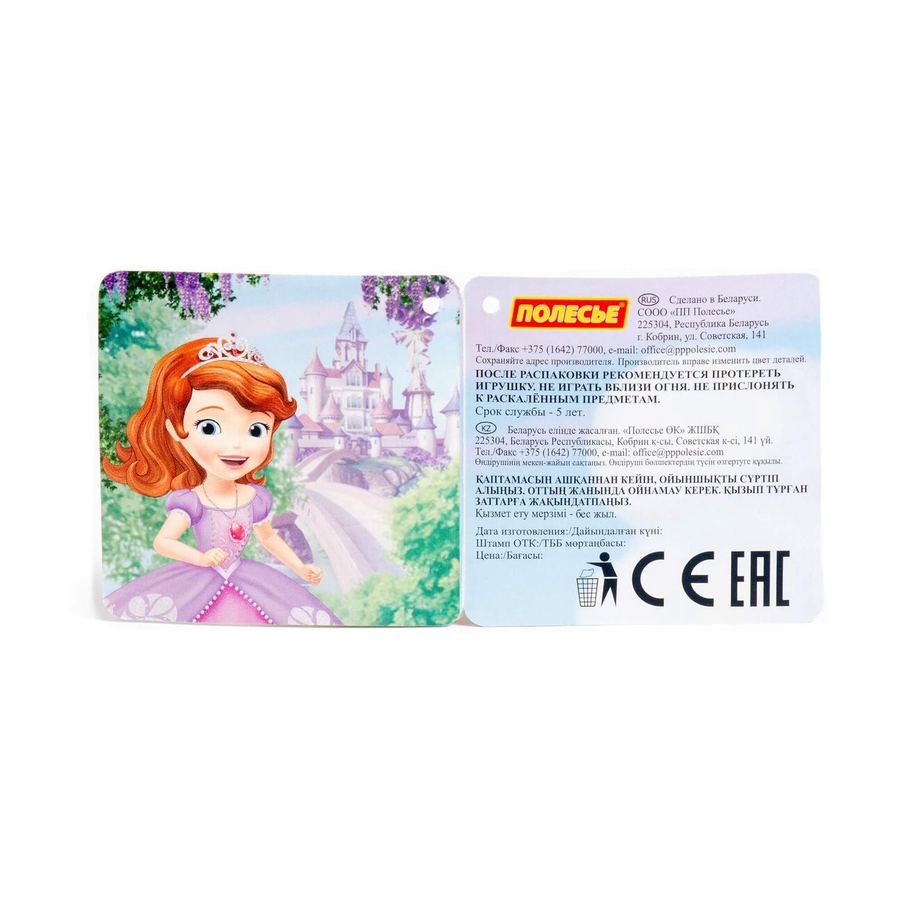 Полесье Песочный набор Disney с ведром большим с наклейкой (микс №10) 322116 70944