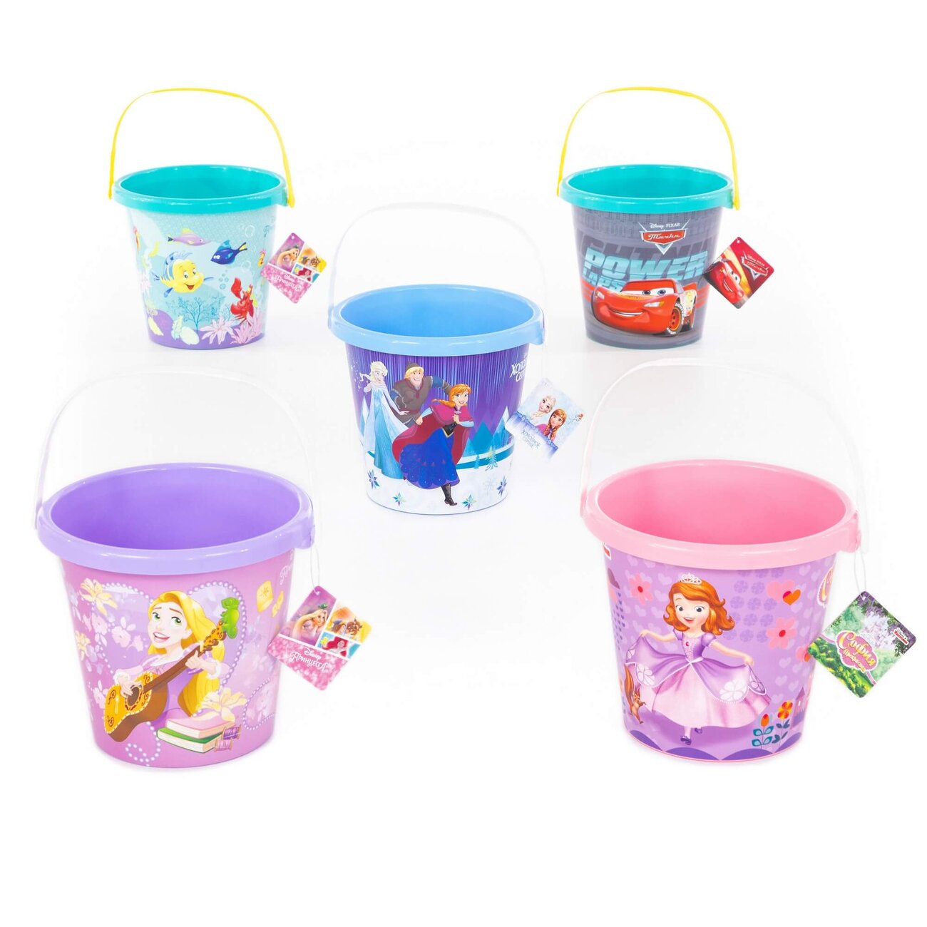 Полесье Ведро большое с наклейкой Disney (микс) 322692 81698