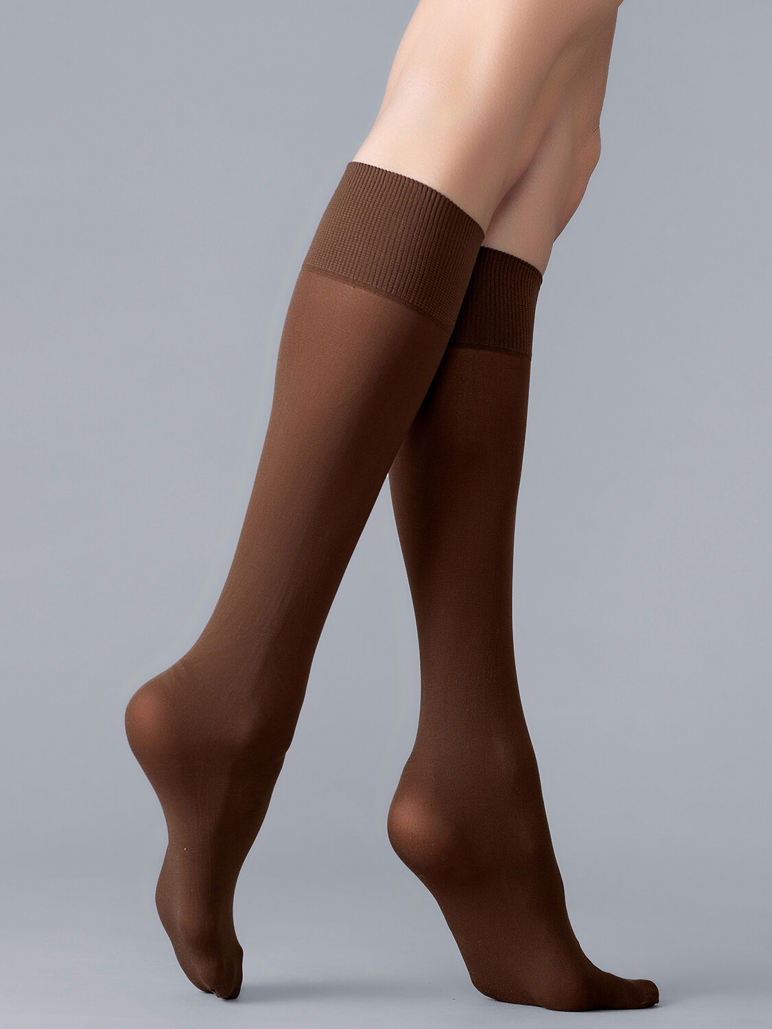 JS Giulia Гольфы 324265 MICROFIBRA 60 gambaletto moka