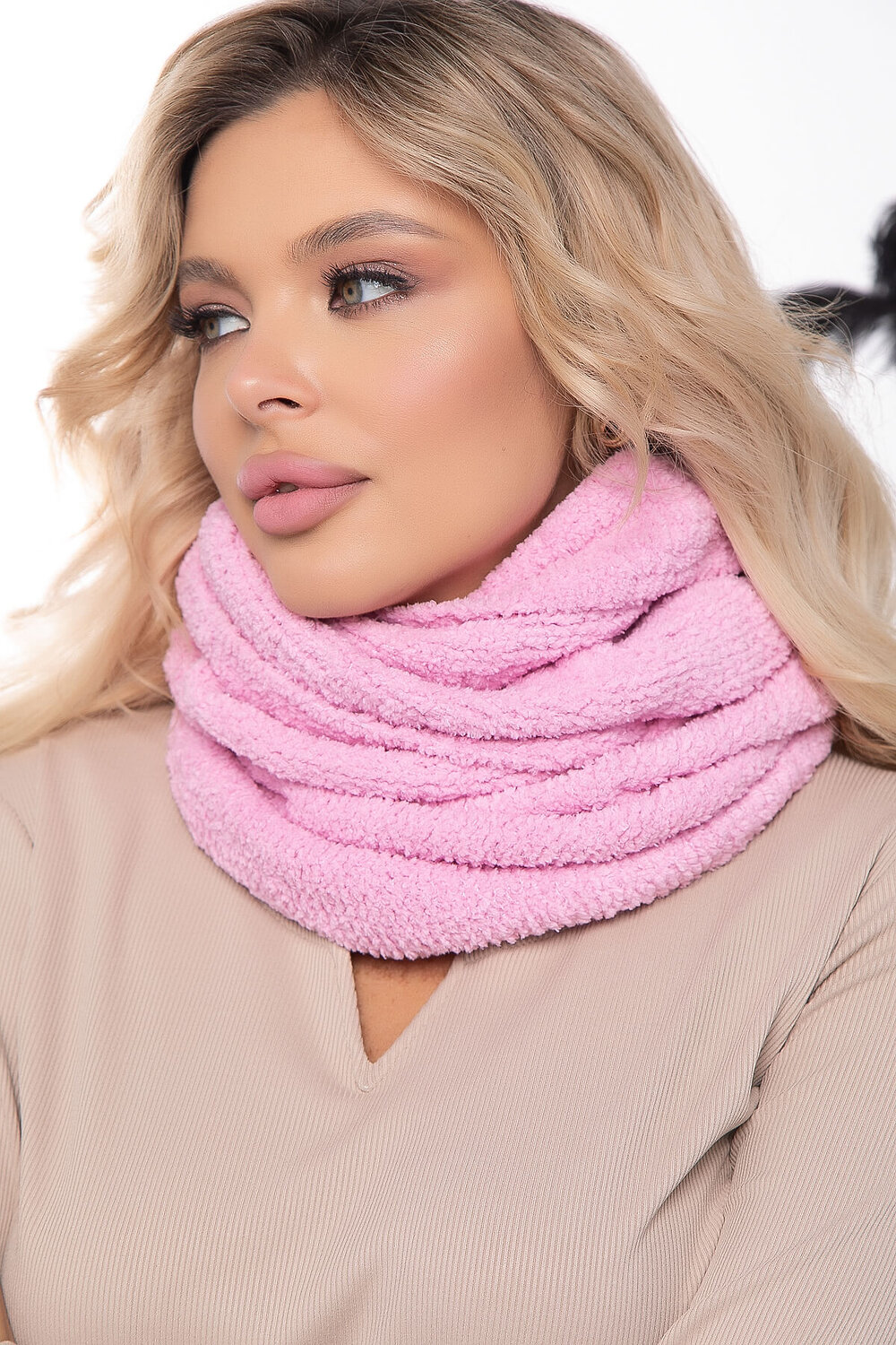 LT Collection Снуд 324342 СВ3 розовый