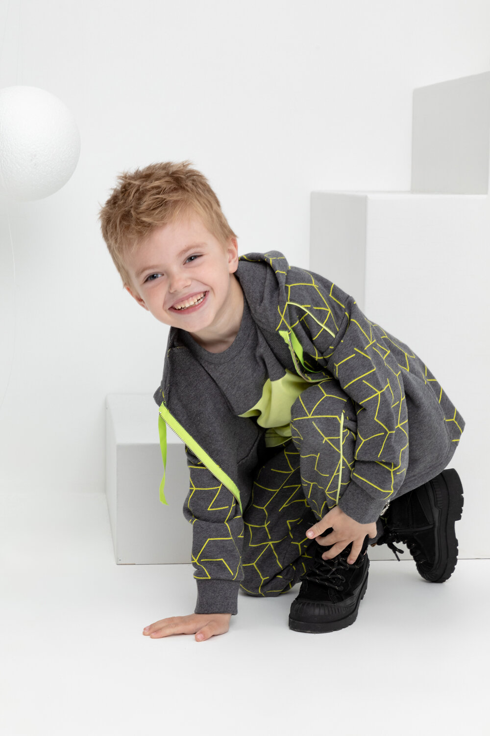CROCKID Жакет 325197 КР 302226 тем.серый меланж
