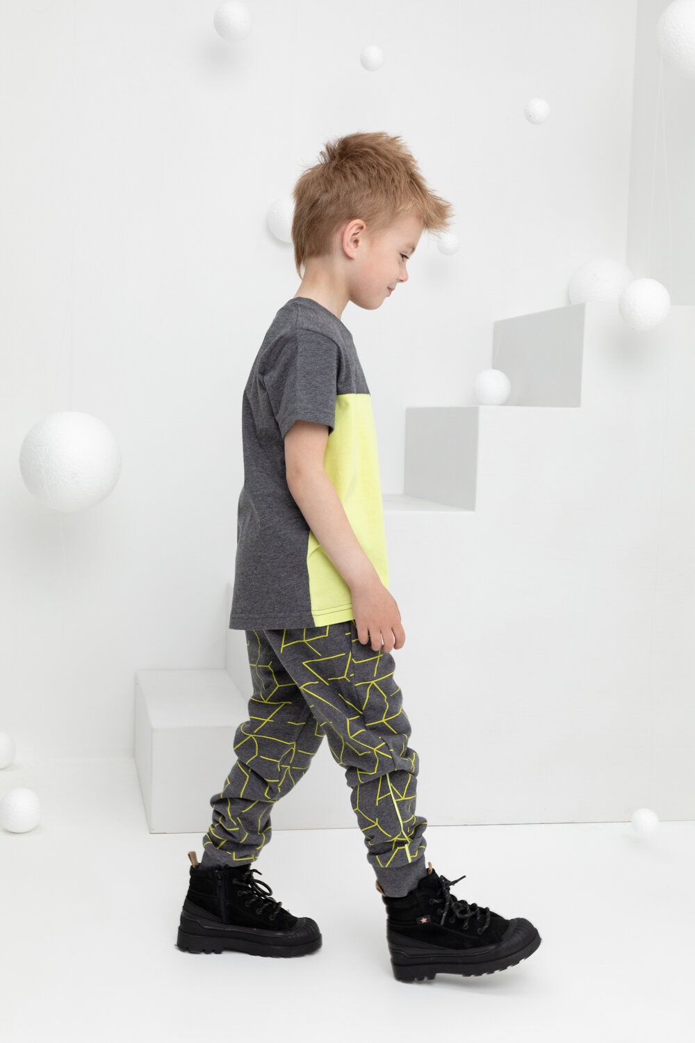 CROCKID Брюки 325200 КР 400609 тем.серый меланж